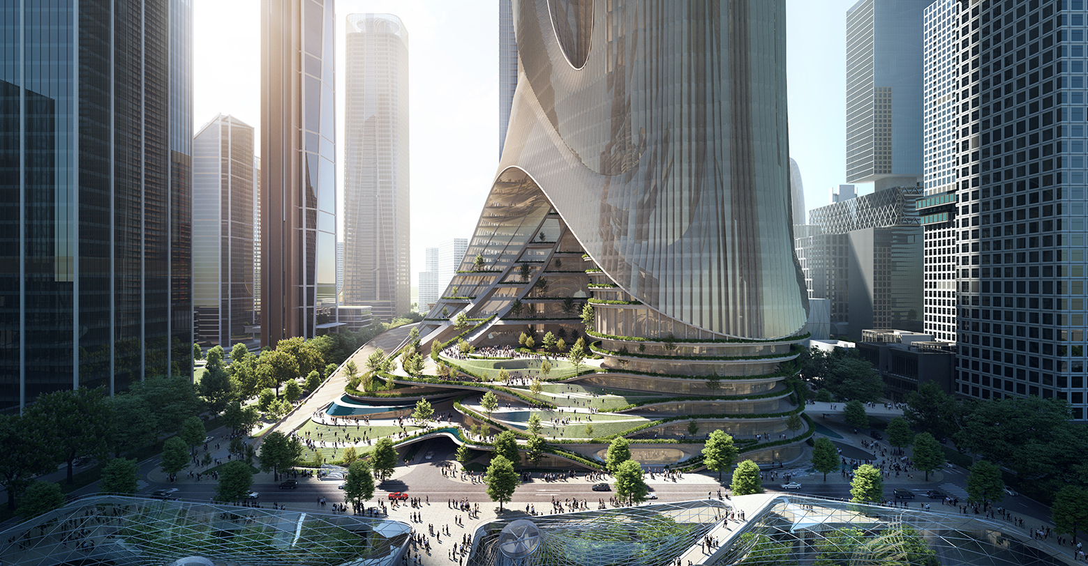 Multi-dimensional vertical city