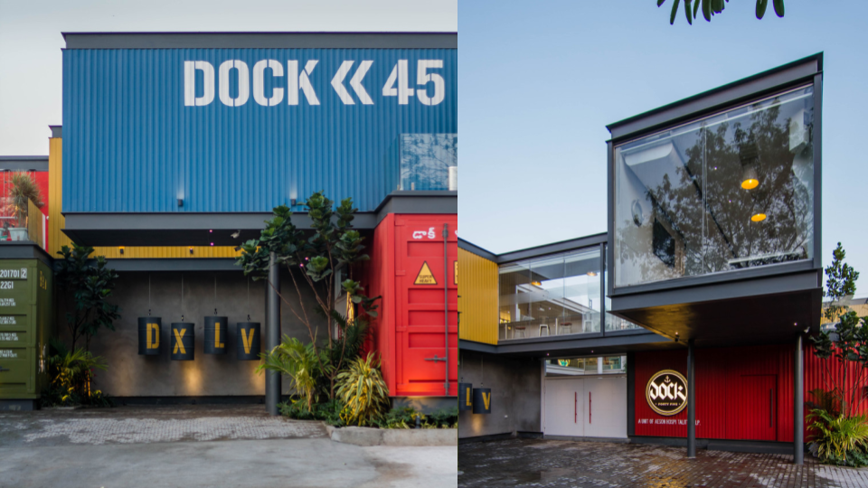 Containers converted to restaurants