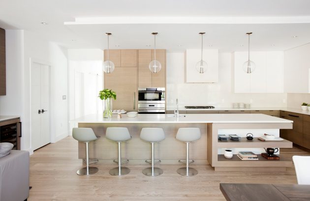 Beige minimalistic kitchen