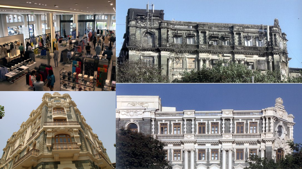 Picture of Zara building before and after renovation