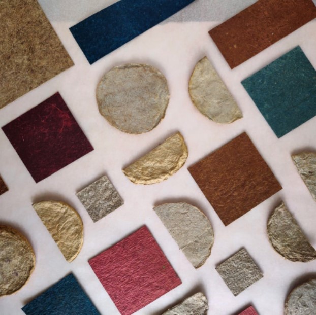 set of different coloured eco leather samples
