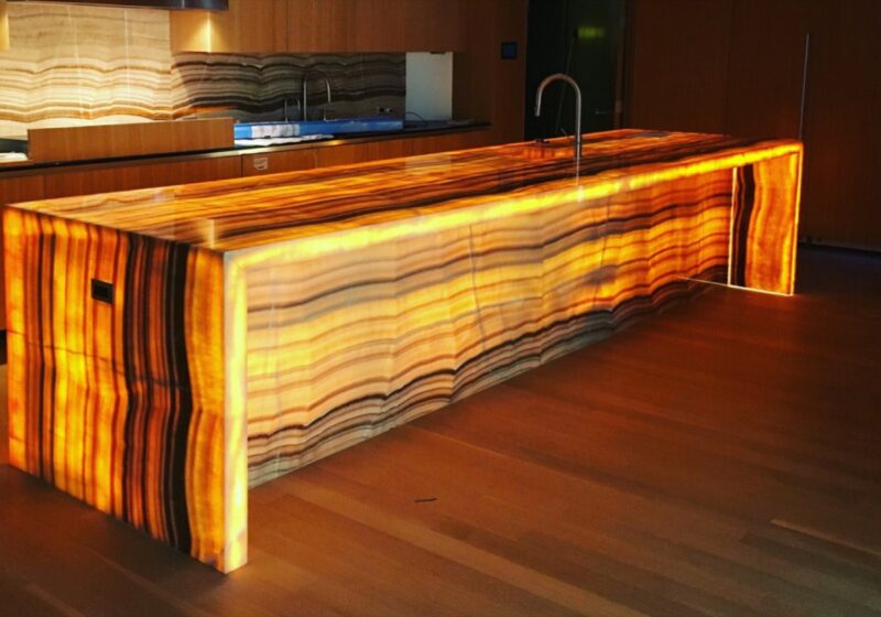 Onyx Marble Kitchen Countertop 